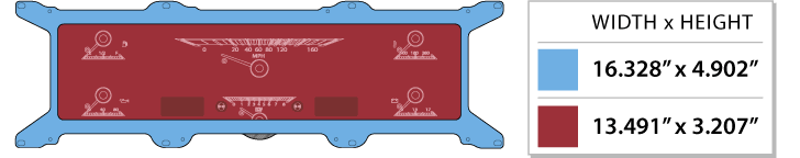 1967- 72 Ford Pickup HDX Instruments
