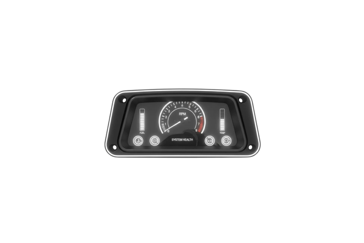 Performance vehicle gauges designed to monitor engine and system data