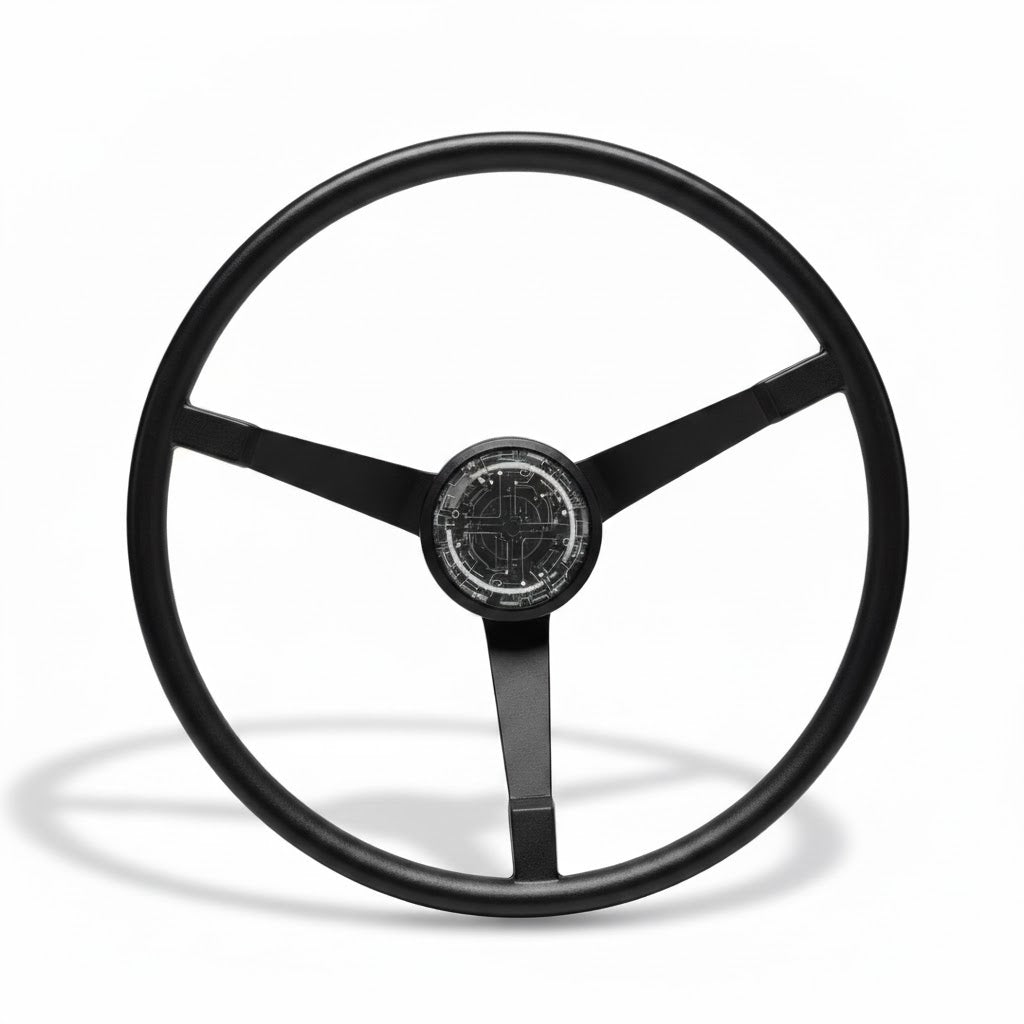 Performance steering wheel designed for precise control and driver comfort