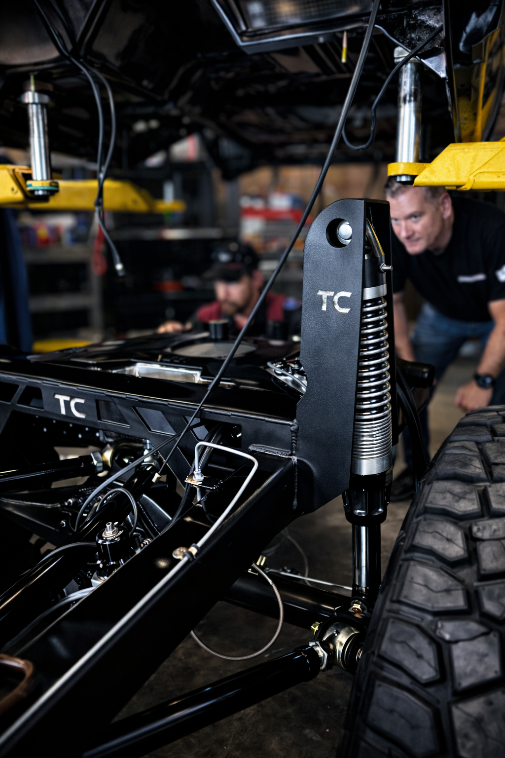 Custom truck chassis built and fabricated for ground-up restoration and performance upgrades