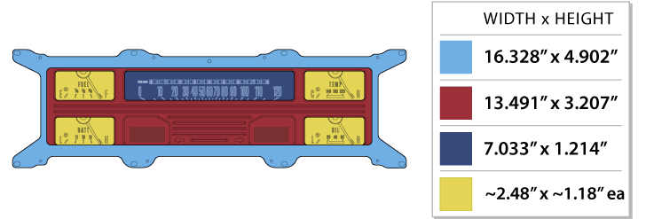 1967- 72 Ford Pickup RTX Instruments